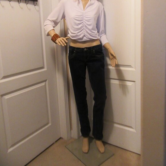 Ladies Blue Jeans Jacob Connexion Stretch Size 28 - Picture 3 of 15